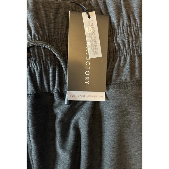 Active Factory Women's Jogger Pants M Black‎ Eco-Friendly Lounge NWT - Picture 3 of 5